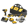 KIT AVVITATORE, SEGA CIRCOLARE E SMERIGLIATRICE DEWALT DCK317P1D1