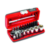 Usag 609 1/4 SKX Assortimento con bussole esagonali speciali X-Grip ed inserti per avvitatura X-Grip (23 pz)