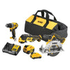 DeWalt DCK317P1D1 Kit trapano avvitatore, sega circolare e smerigliatrice 18V