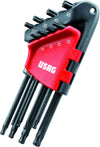 USAG 280 LTSTX/S8 Set 8 chiavi Torx lunghe testa sferica U02800078